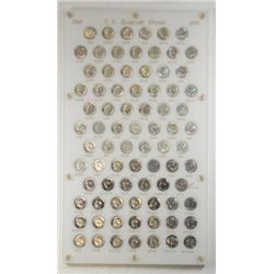 1946-1976 Roosevelt dime set with proofs from 1968  BU