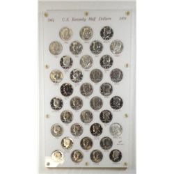1964-1978 Kennedy half $ set  w/proofs  BU