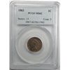 Image 1 : 1863  Indian penny  PCGS 62  est  $140-$150