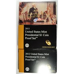 2010, 2011, AND 2012 UNITED STATES PRESIDENTIAL PROOF SETS IN ORIGINAL MINT PACK