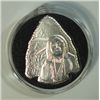 Image 1 : ONE Oz .999 SILVER ARROW WITH INDIAN, MATTE FINISH