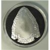 Image 2 : ONE Oz .999 SILVER ARROW WITH INDIAN, MATTE FINISH