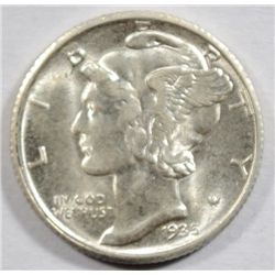 1935D  Mercury dime FROSTY WHITE  GEM65