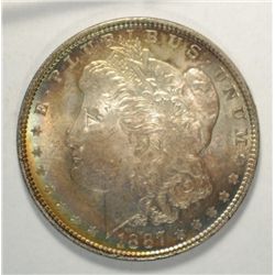 1887  Morgan $   MS63  GREAT TONING