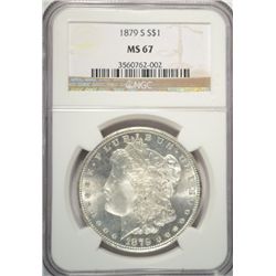 1879S  Morgan $  NGC67  FROSTY WHITE