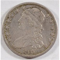 1835  Bust quarter F/ VF  est  $90-$100