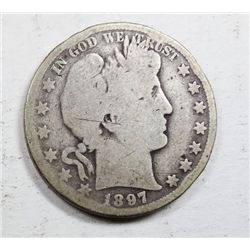 1897-O BARBER HALF DOLLAR GOOD
