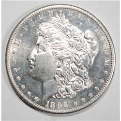 1896S MORGAN DOLLAR CHOICE BU, PL, VERY NICE, RARE! EST. $1600.00-$1700.00