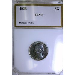 1938 JEFFERSON NICKEL GEM PROOF