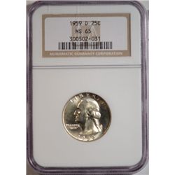 1959-O Washington Quarter NGC MS-65