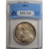 1885 Morgan Dollar ANACS MS-64