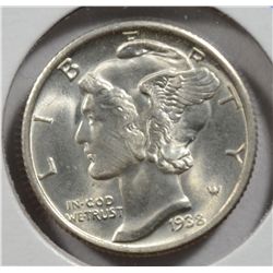 1938-S MERCURY DIME MS66 FULL BANDS
