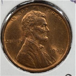 1909 LINCOLN ONE CENT MS65 RED