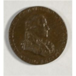 1795 WASH- GRATE 1/2 PENNY TOKEN AU-58