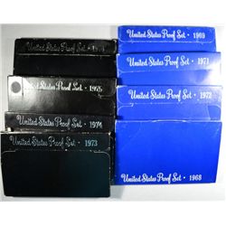 1968 AND  67, 1971 THRU 1976 UNITED STATES PROOF SETS
