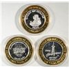 Image 2 : ( 3 ) THREE COLLECTABLE LAS VEGAS CASINO TOKENS