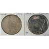 Image 1 : 1883-S MORGAN DOLLAR VF, AND 1923-S PEACE DOLLAR XF-45.