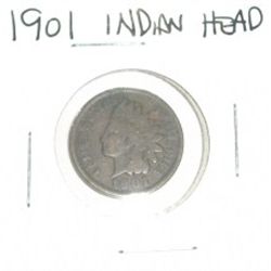 1901 INDIAN HEAD PENNY *NICE COIN - PLEASE LOOK AT PICTURE TO DETERMINE GRADE*!!