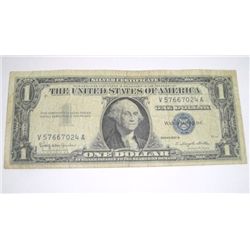 1957 B SERIES $1 SILVER CERTIFICATE BILL SERIAL # V57667024A *PLEASE LOOK AT PIC TO DETERMINE GRADE*