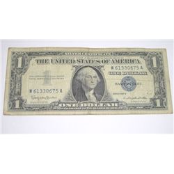 1957 B SERIES $1 SILVER CERTIFICATE BILL SERIAL # W61330675A *PLEASE LOOK AT PIC TO DETERMINE GRADE*