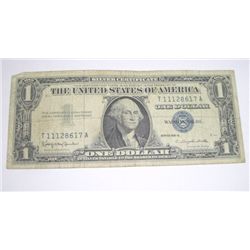 1957 B SERIES $1 SILVER CERTIFICATE BILL SERIAL # T11128617A *PLEASE LOOK AT PIC TO DETERMINE GRADE*