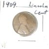 Image 1 : 1909 LINCOLN CENT *RARE EARLY YEAR VERY FINE GRADE*!!