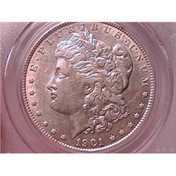 1901 Morgan Dollar AU50 PCGS