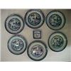 Image 1 : Six Canton 7" Plates, Small Square Butter Pat