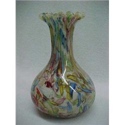 10" Venetian Case Glass Vase in Pear Form