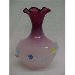 Venetian Glass Vase, 7-1/2" h.