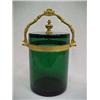 Image 1 : Green Crystal Ice Bucket With Gilt Metal Fitting