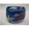 Image 1 : Signed Art Glass Vase, Abstract Ovoid Form