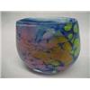 Image 2 : Signed Art Glass Vase, Abstract Ovoid Form