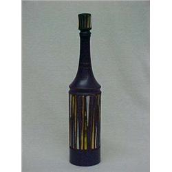 Early to Mid 20th C. Cobalt Pottery Bottle, Italy 898