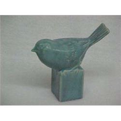 4  Rookwood Bird Figurine, Blue Matte Glaze