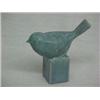 Image 1 : 4" Rookwood Bird Figurine, Blue Matte Glaze