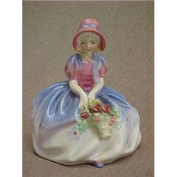 Royal Doulton Seated Girl Figurine "Monica"