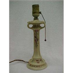 9" Weller Pottery Comport Lamp "Roma" C. 1914