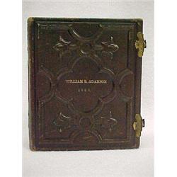 Pressed Leather Bound Victorian Portrait Album