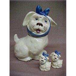 Shawnee "Muggsy" Cookie Jar & Salt & Pepper Shakers