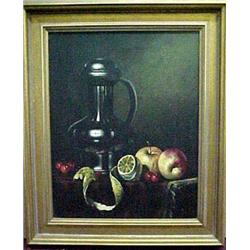 Framed Still Life signed Bubarnik A. Gyula