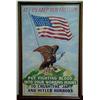 Image 1 : Framed WWII Painting for Poster, "Let Us Keep Our Freedom", signed Bergeron
