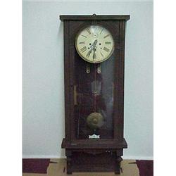 Waterbury Clock, Regulator No. 3, C. 1891, walnut case