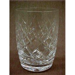 Set of 3 Waterford Crystal Donegal flat tumblers, 4-1/2" tall