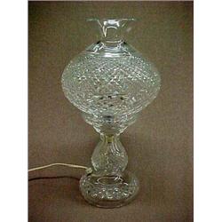 Waterford Crystal contemporary lamp, 14" tall