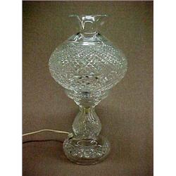 Waterford Crystal contemporary lamp, 14" tall