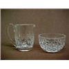 Image 1 : Waterford Crystal creamer and open sugar