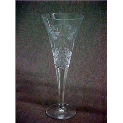 Pair Waterford Crystal Millenium "Peace" Champagne Flutes