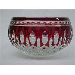 Waterford Crystal Clarendon Ruby Bowl, 6  diameter