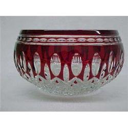 Waterford Crystal Clarendon Ruby Bowl, 6" diameter